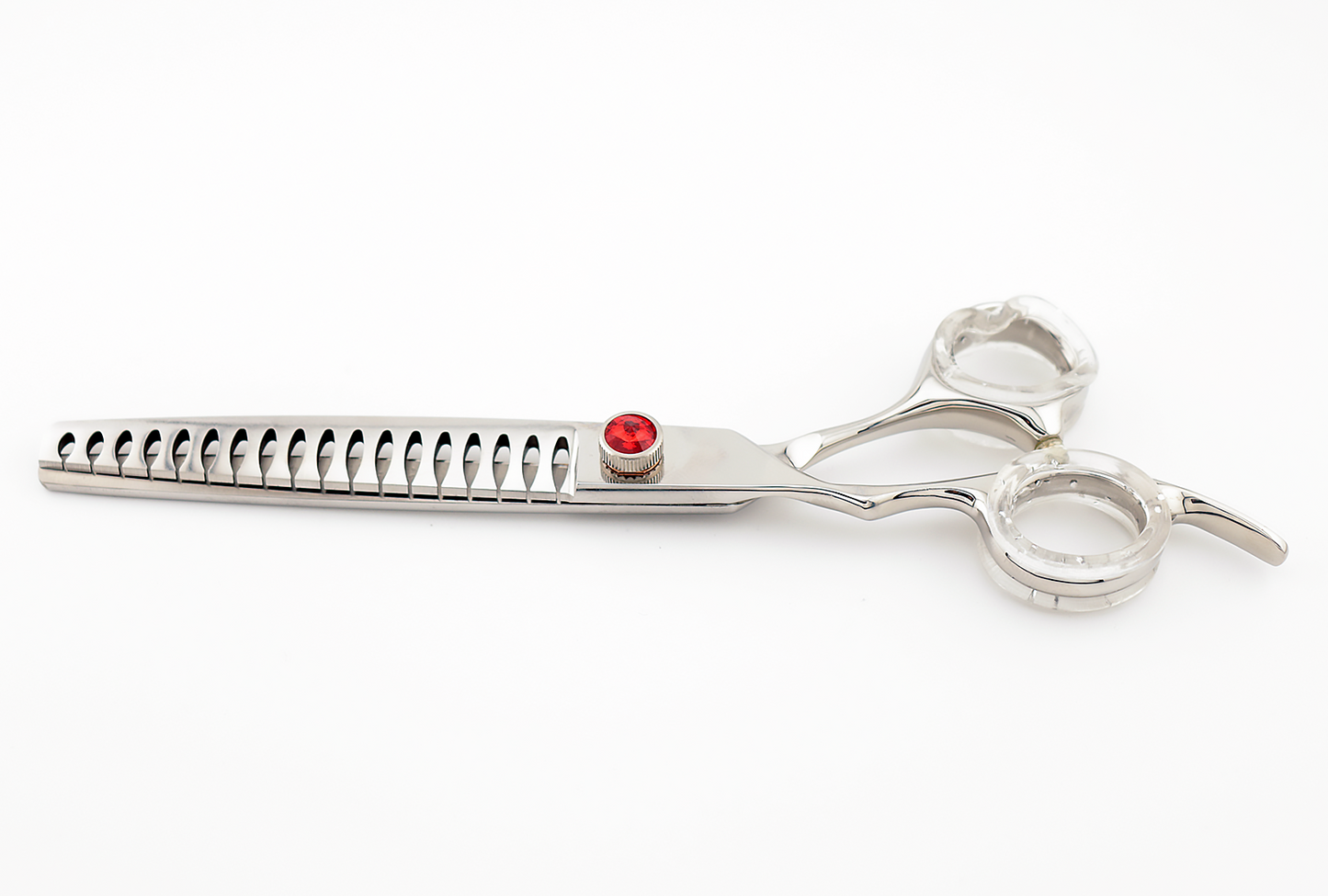 Pawfection Shears by Myke Ross 7" Red Gem Chunkers LEFTY