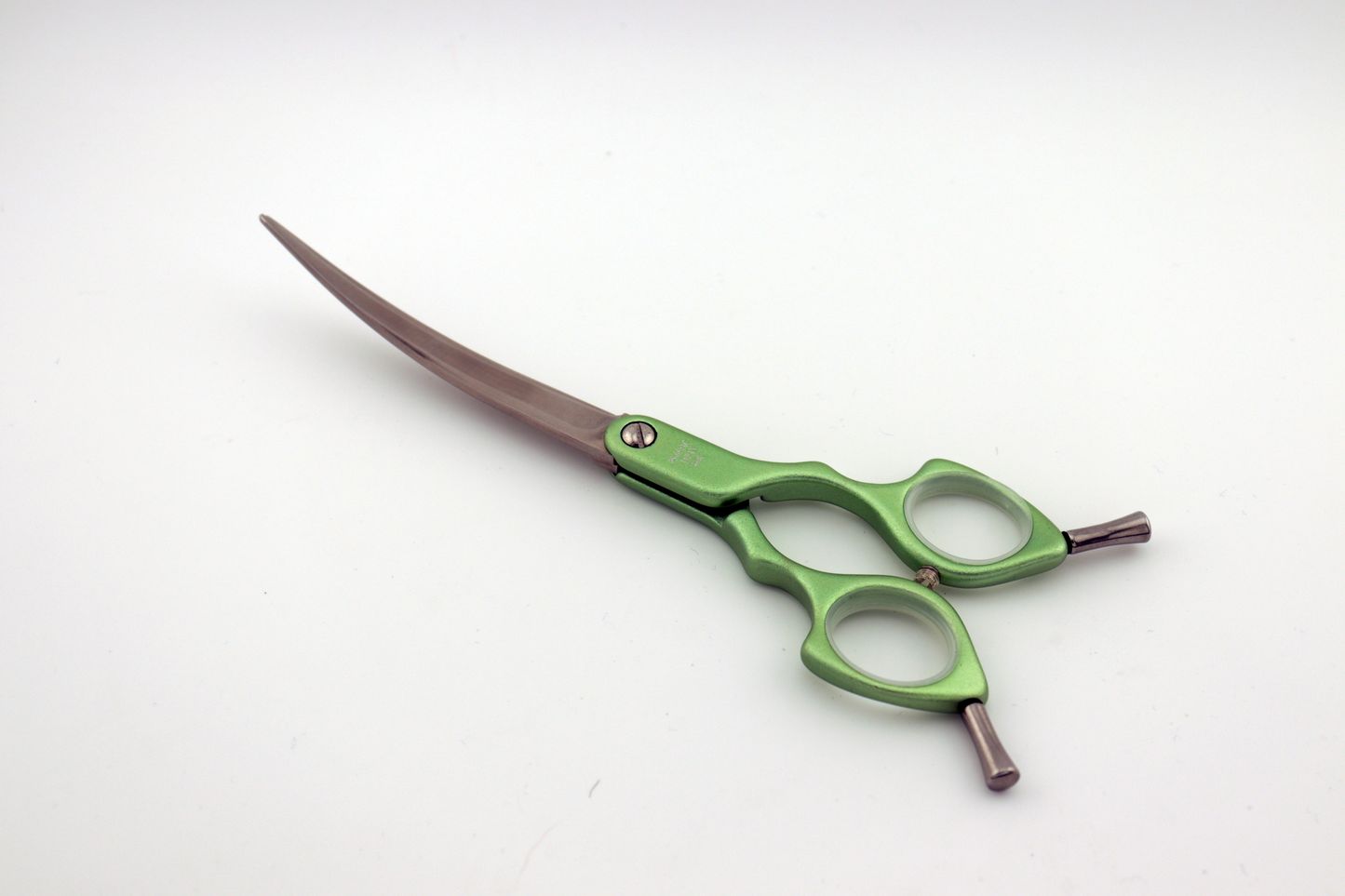 Pawfection Shears by Myke Ross Asian Handle Green Curves 6.5"