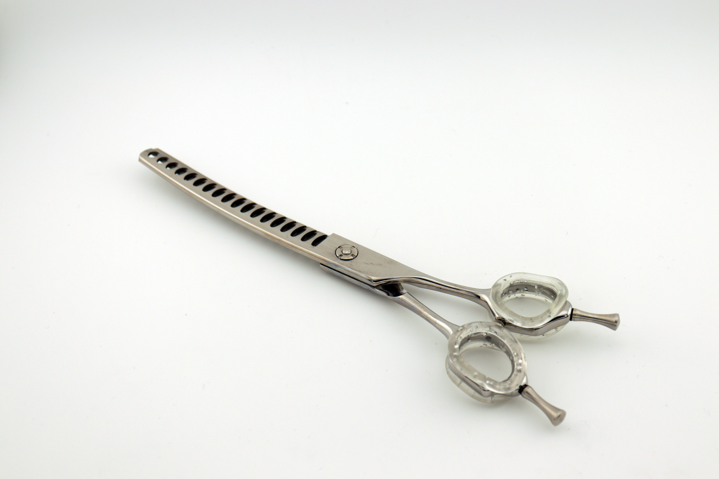 Pawfection Shears by Myke Ross 7" Curved Chunkers Clear Gem