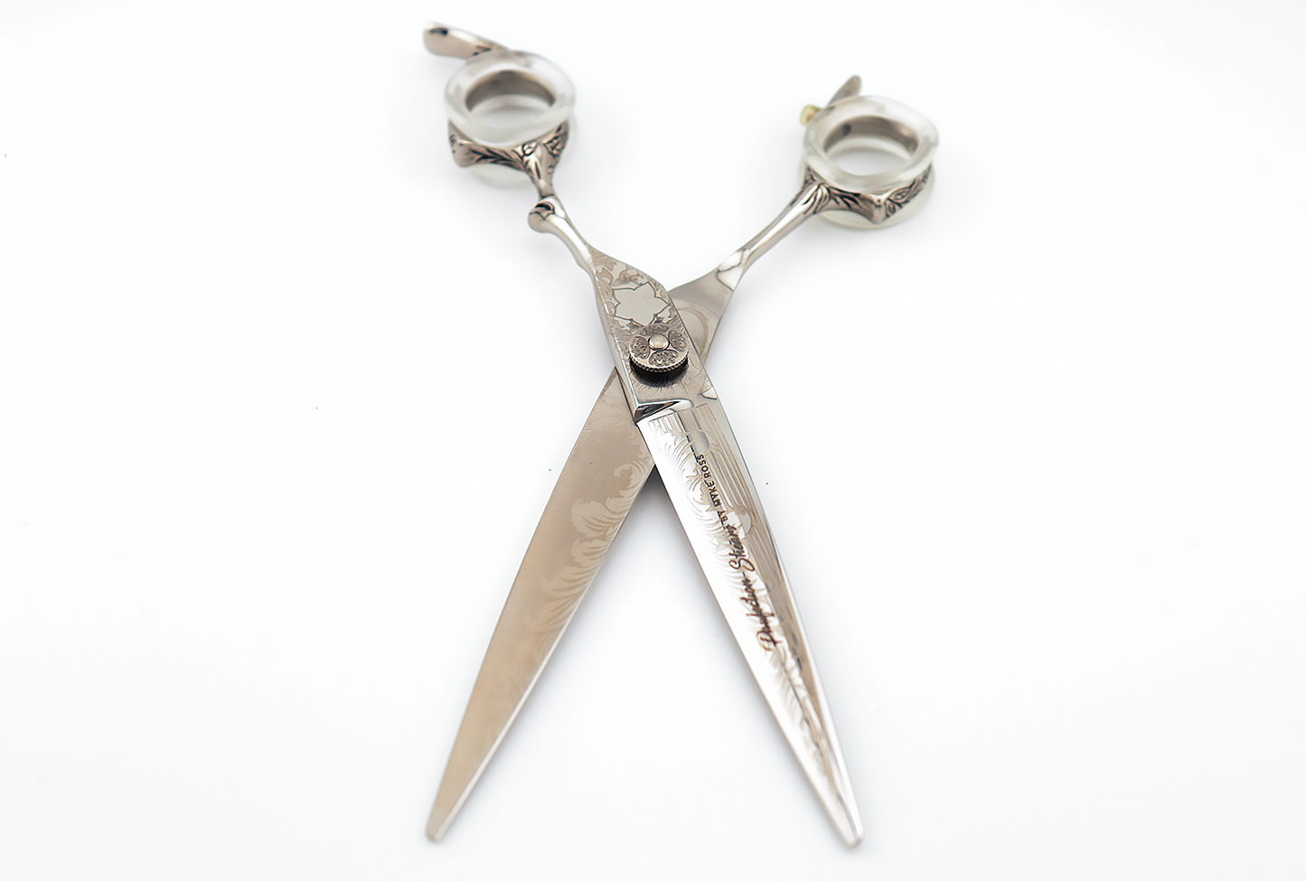 Pawfection Shears by Myke Ross 7" Straights Floral Embossed