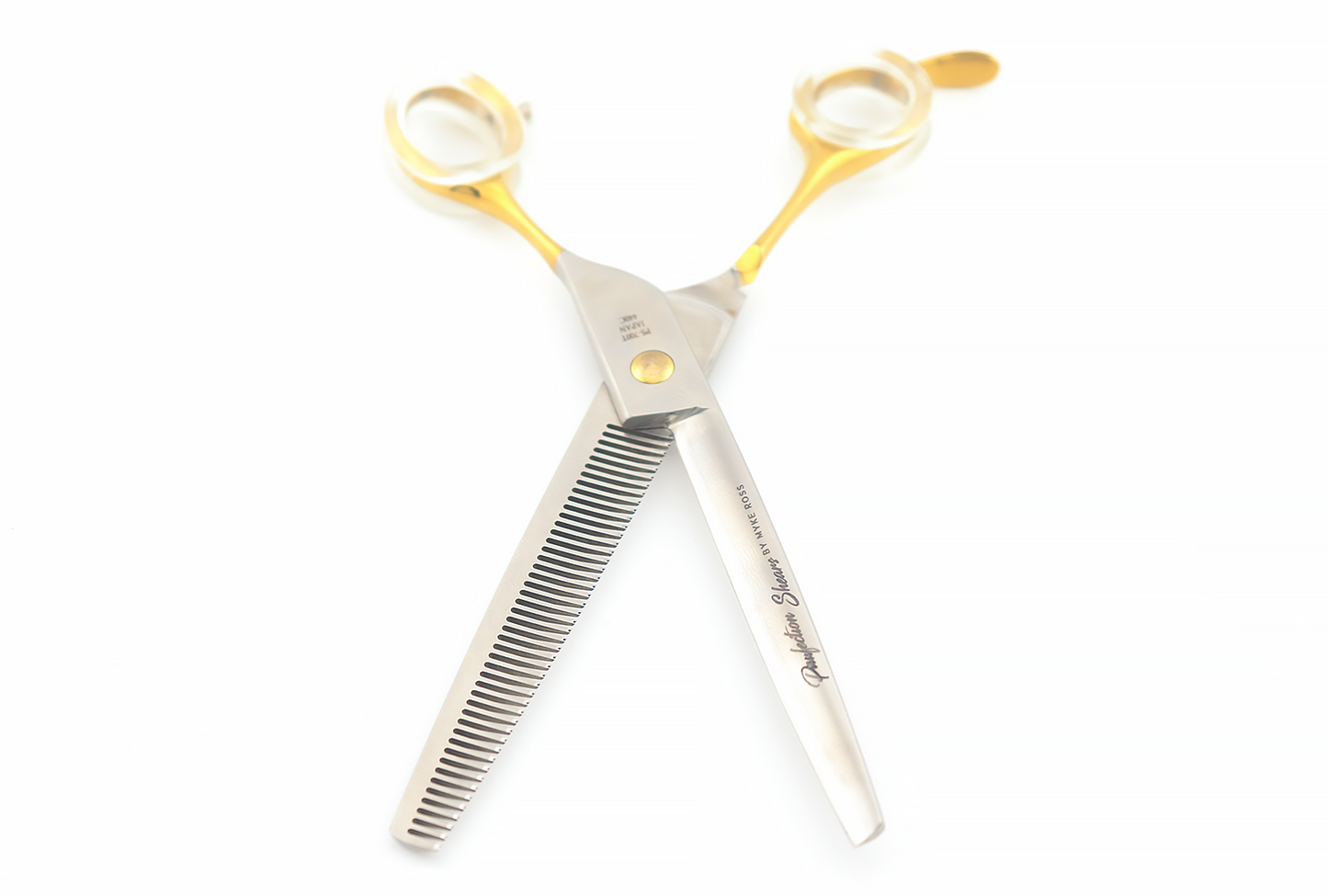 Pawfection Shears by Myke Ross 7" Gold Handle Thinners 45 Teeth