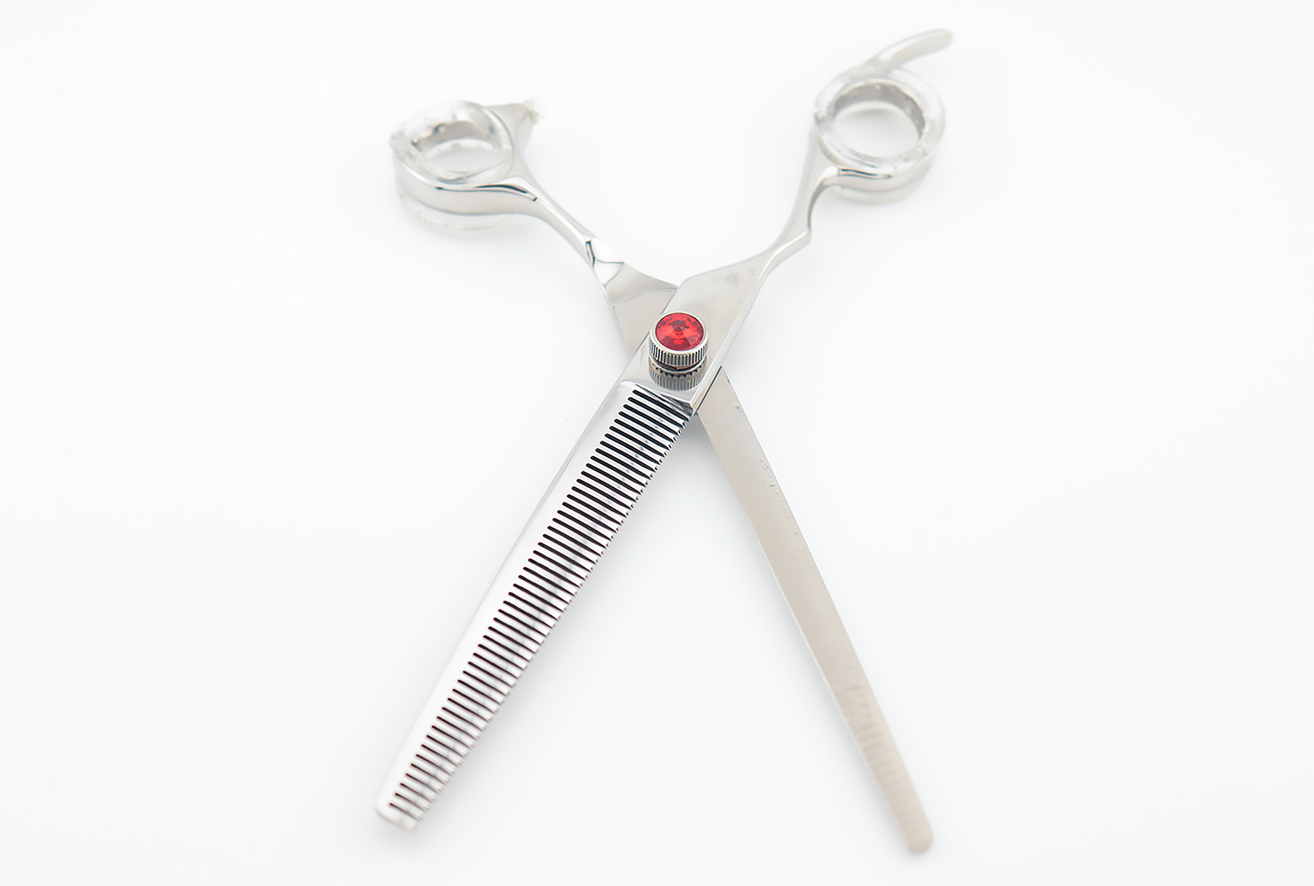 Pawfection Shears by Myke Ross 7" Red Gem Thinners LEFTY