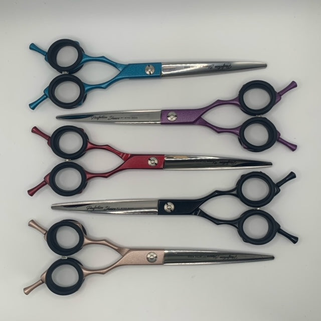 Pawfection Shears by Myke Ross Asian Handle Straights 7"