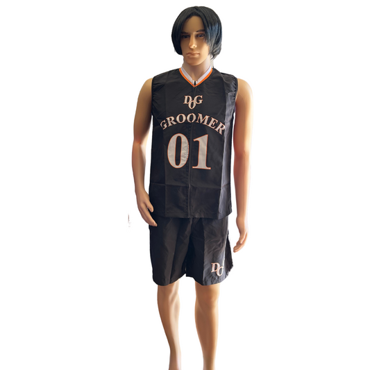 Pawfection Professional Grooming Sports Wear sleeveless with shorts (Black)