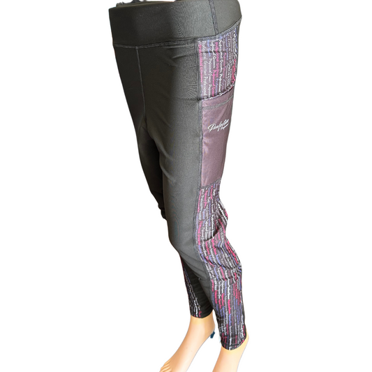 Pawfection Professional Grooming Leggings (Pink/Purple/White word prints)