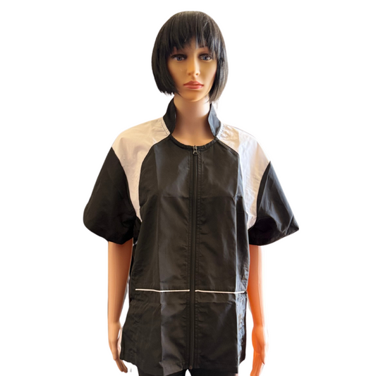 Pawfection Professional Grooming Black and White Smocks