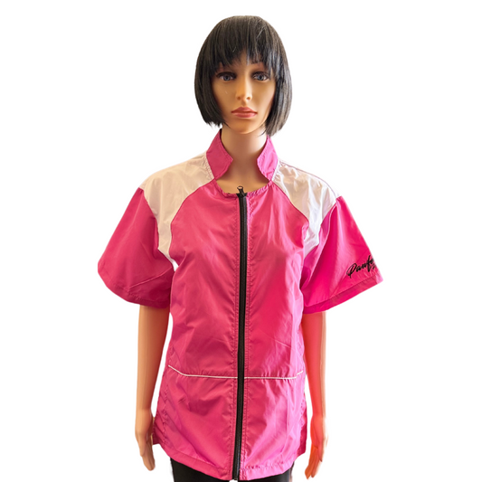 Pawfection Professional Grooming Pink and White Smocks