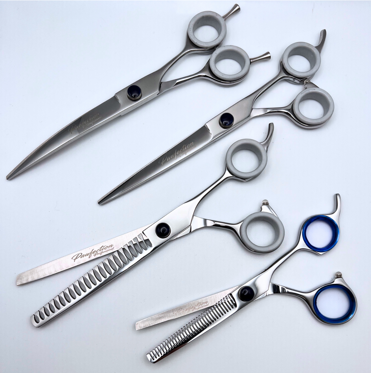 Pawfection Professional Shear Set 7.5" – Complete 4-Piece Grooming Collection
