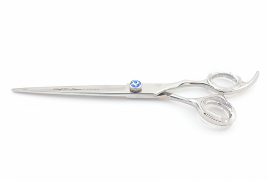 Pawfection Shears by Myke Ross Straight 7.5" Blue Gem