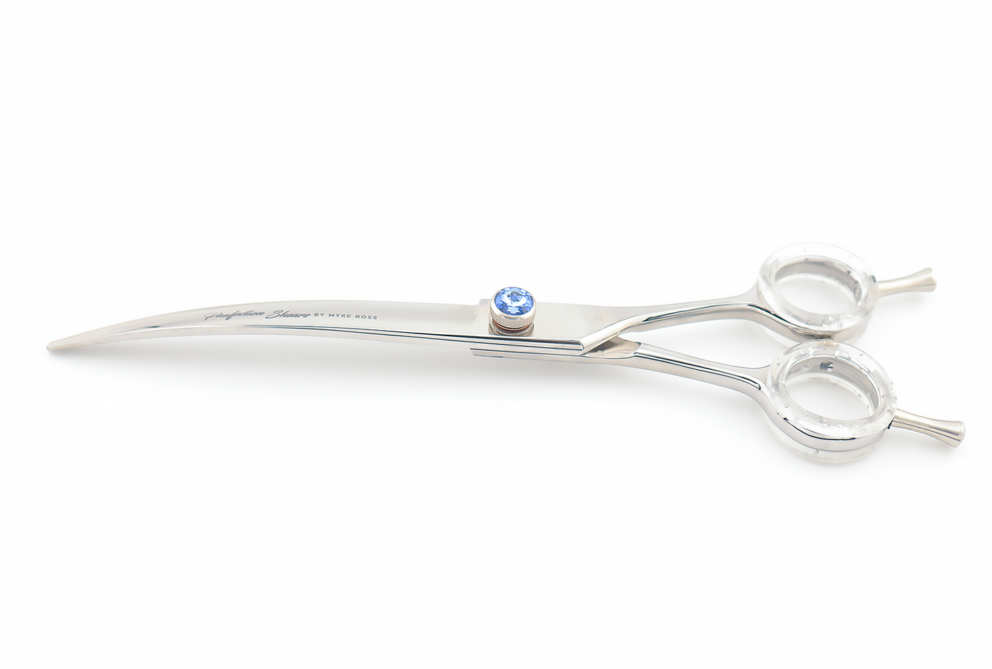 Pawfection Shears by Myke Ross Curved 7.5" Blue Gem