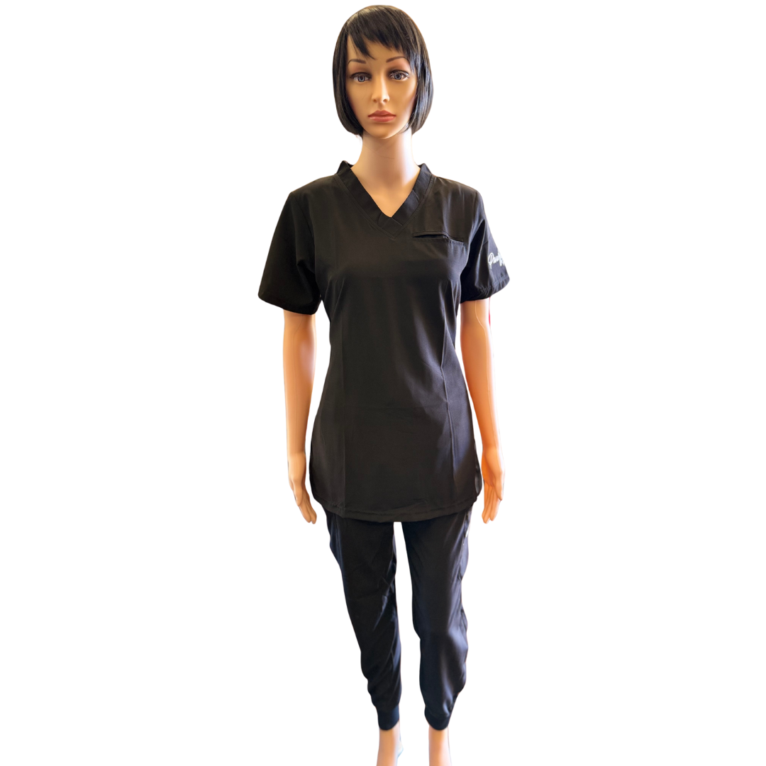 Pawfection Professional Scrubs Top, Black