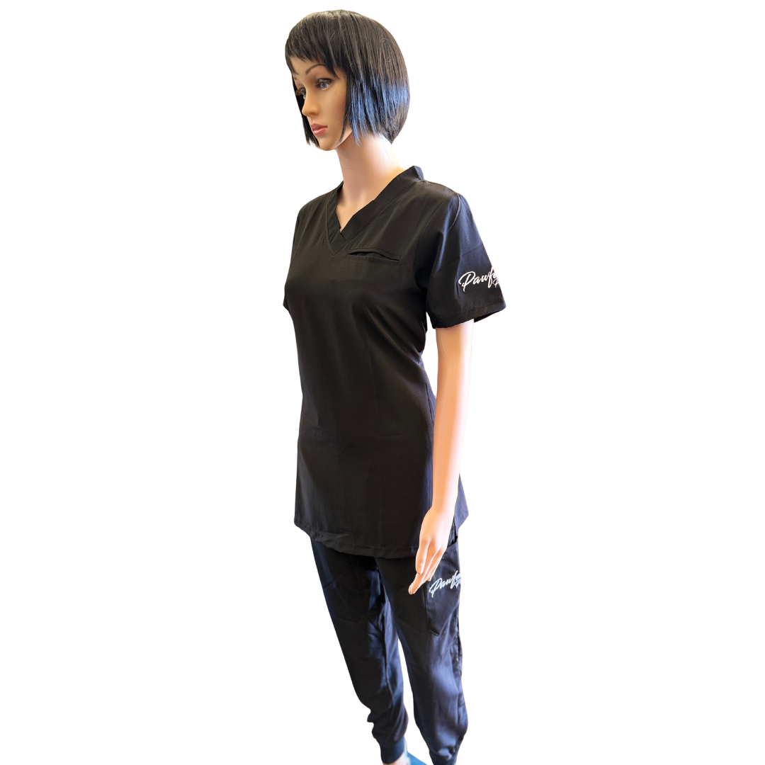 Pawfection Professional Scrubs Top, Black
