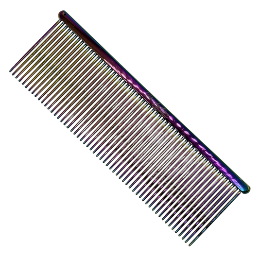 5" Pawfection Professional Multicolor Titanium Fine Comb