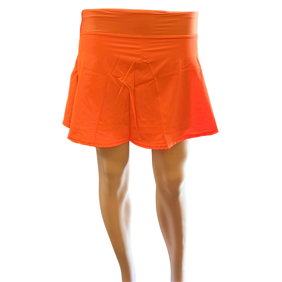Pawfection Professional Groomers Skorts, Neon Orange