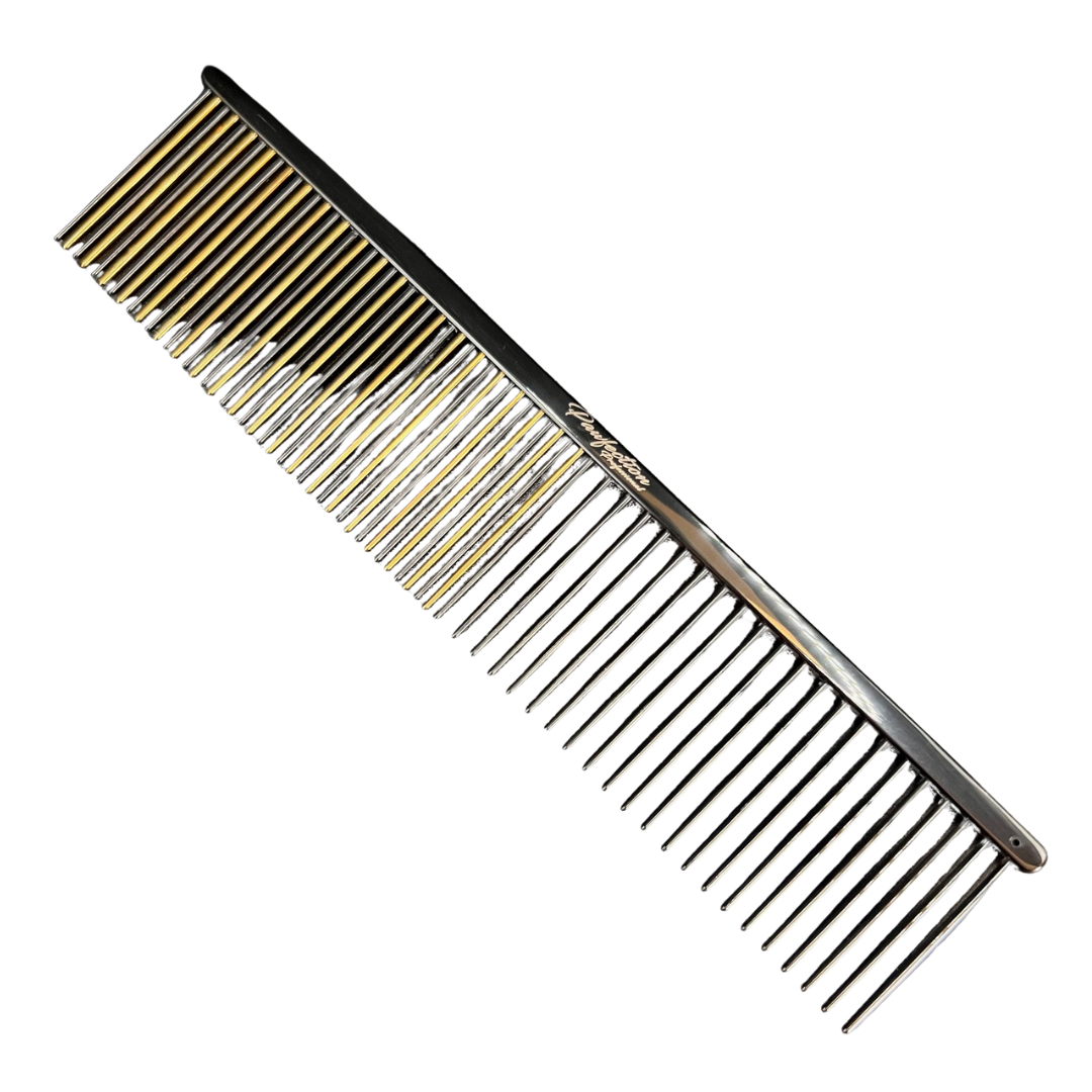 Medium/Coarse Comb 7" Black & Gold