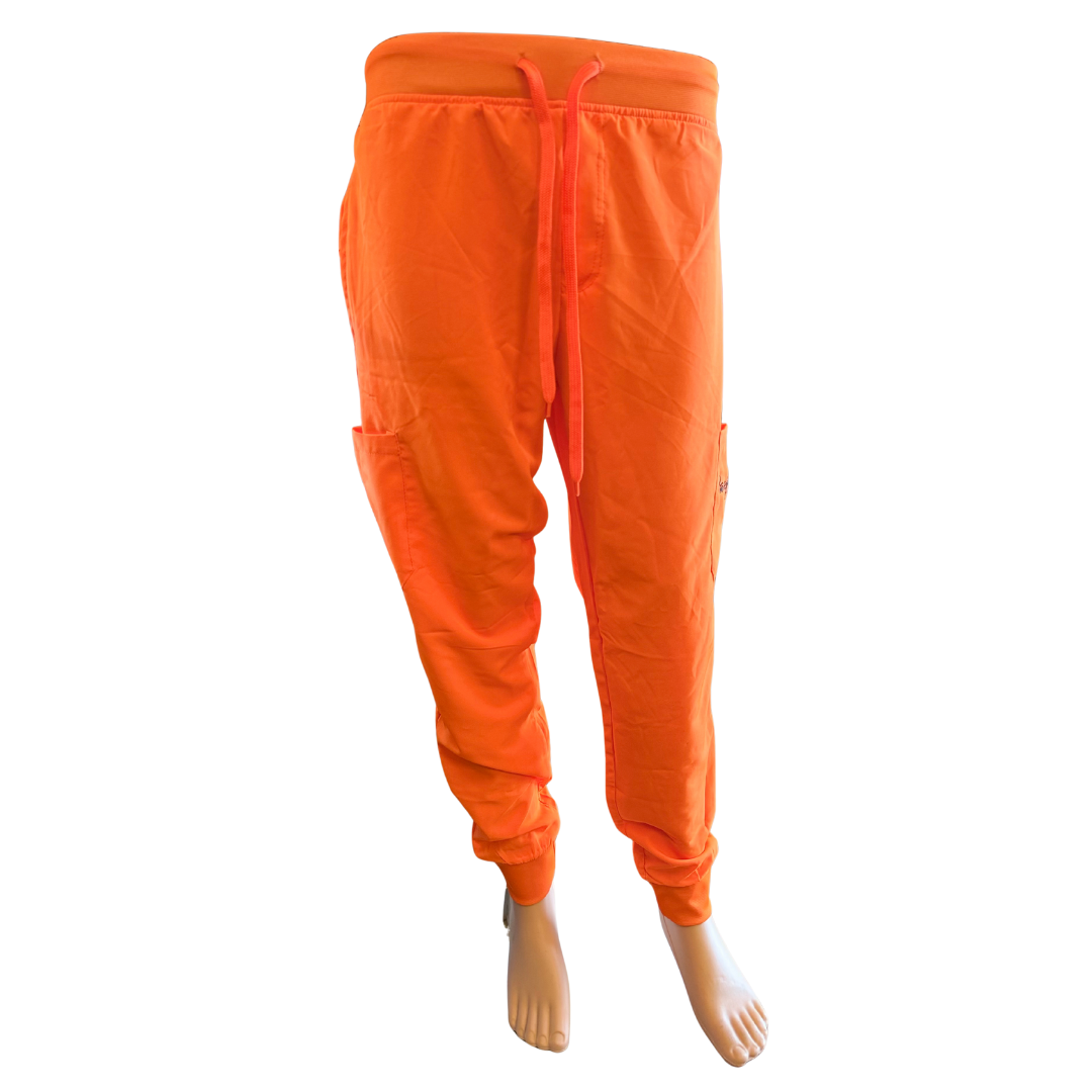 Pawfection Professional Scrubs Bottom, Neon Orange