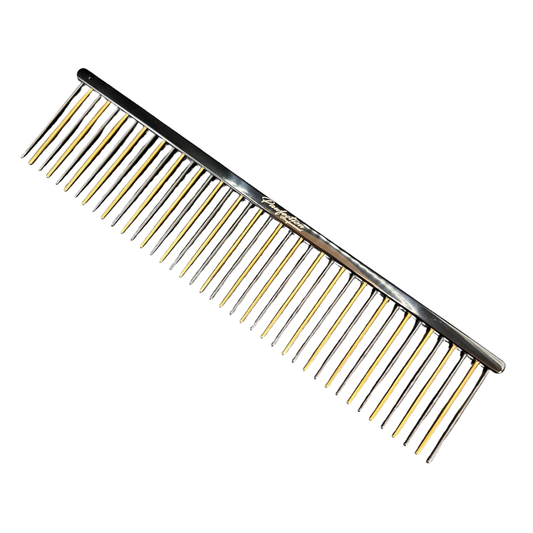 Coarse Comb 7" Black & Gold