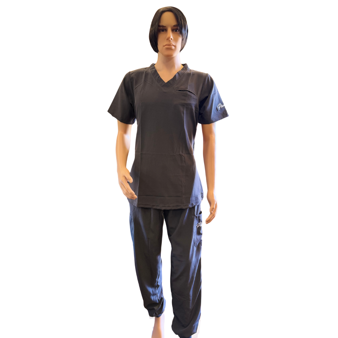 Pawfection Professional Scrubs Top, Dark Grey
