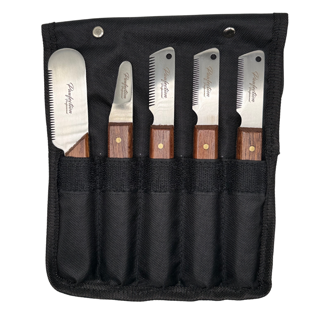 Stripping and Carding Knife Set of 5