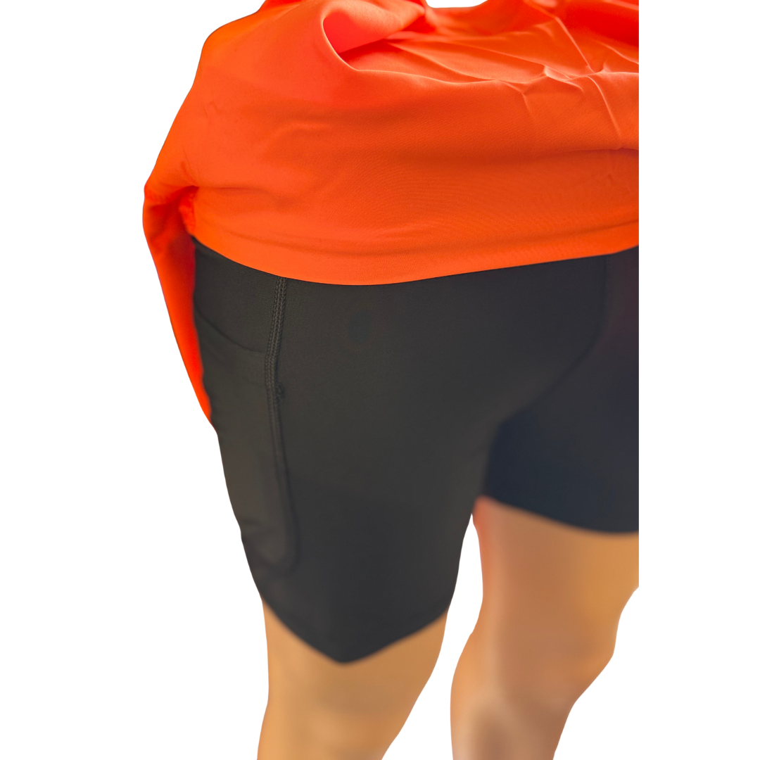 Pawfection Professional Groomers Skorts, Neon Orange