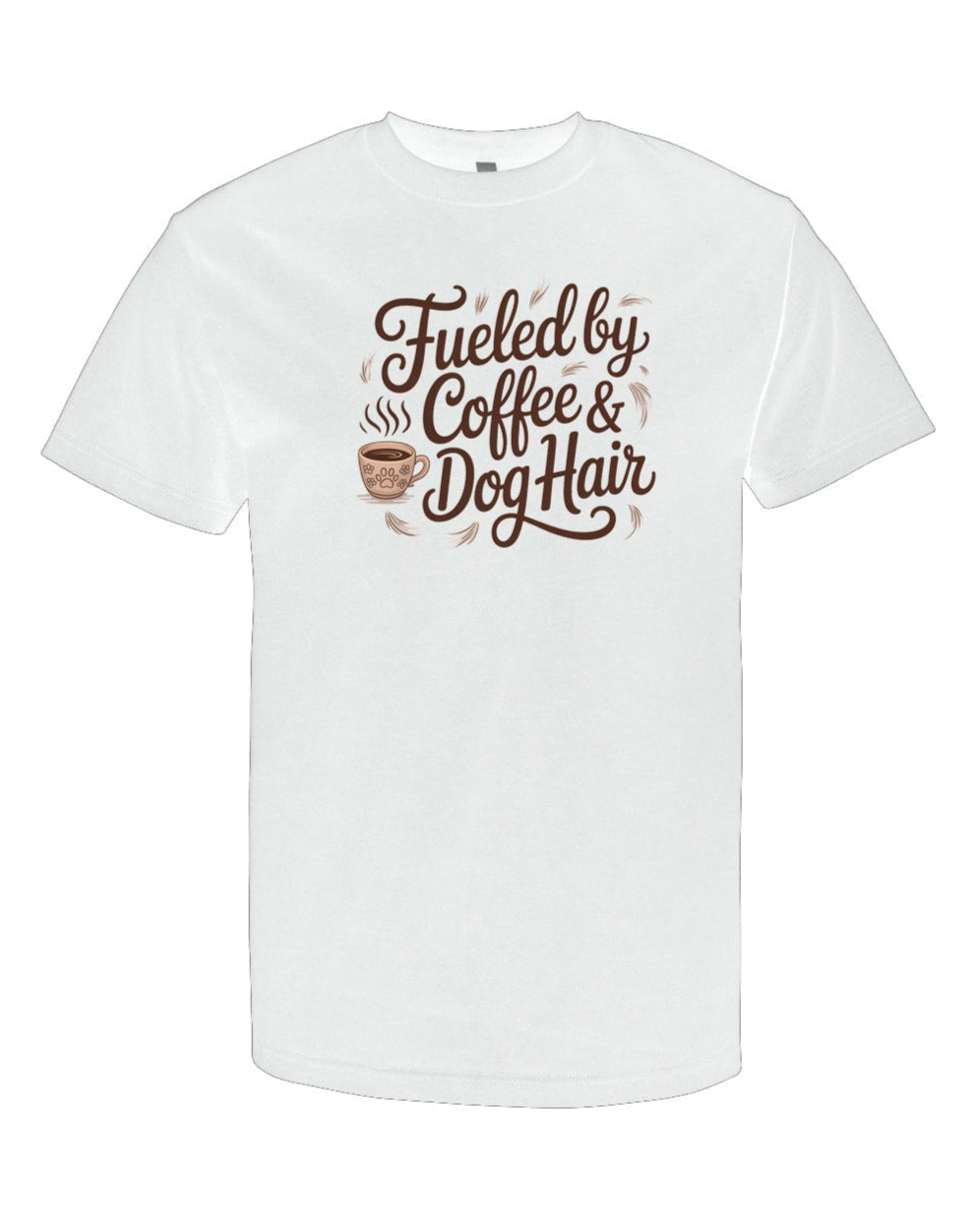 Pawfection White Fueled By Coffee T-Shirt