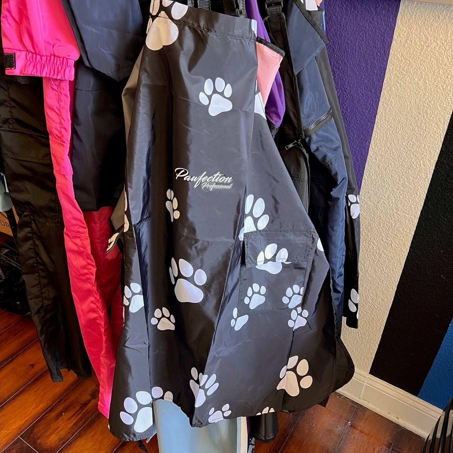 Pawfection Professional Black & White Paw Print Apron