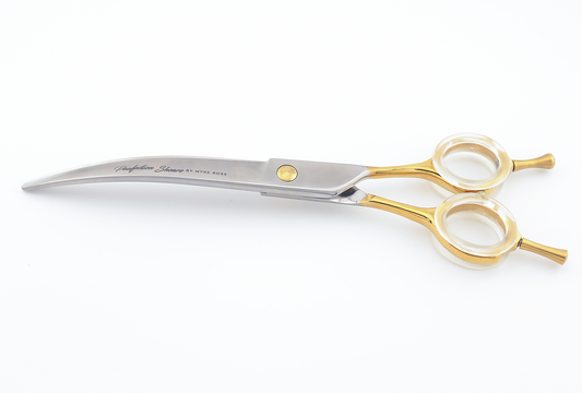 Pawfection Shears by Myke Ross 7" Gold Handle Curves