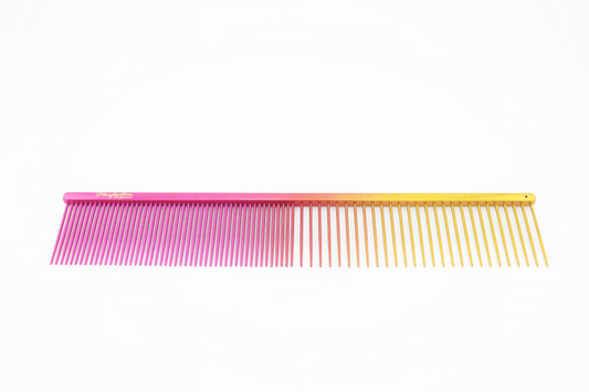 Greyhound Comb Pink & Gold Ombre 8.75"