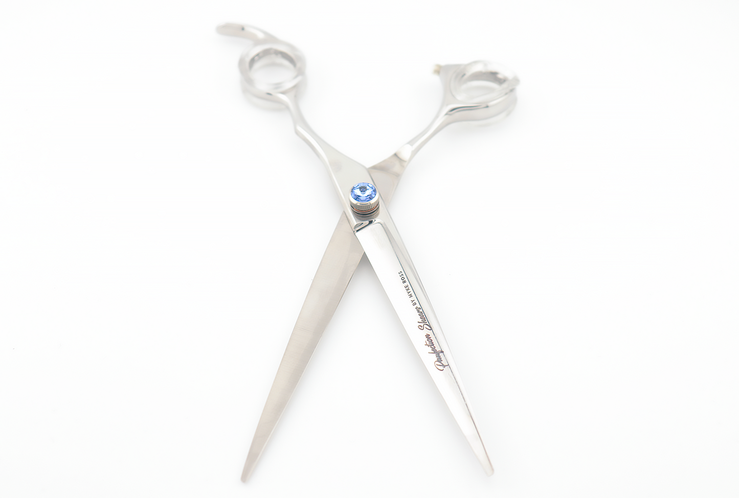 Pawfection Shears by Myke Ross Straight 7.5" Blue Gem