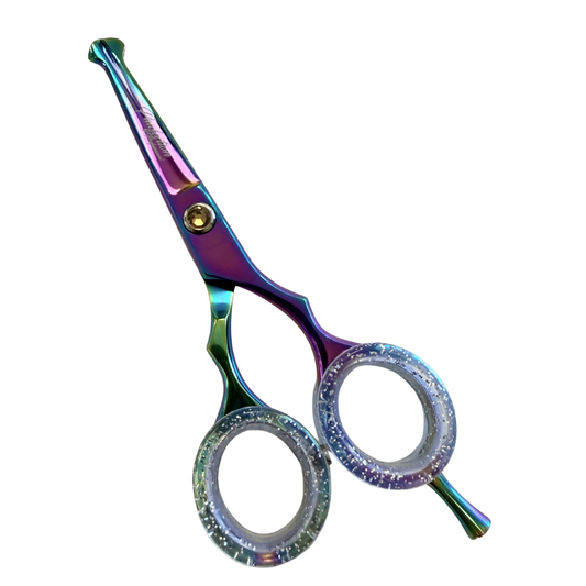Pawfection Professional 5" Multicolor with Yellow Gem Mini Shears