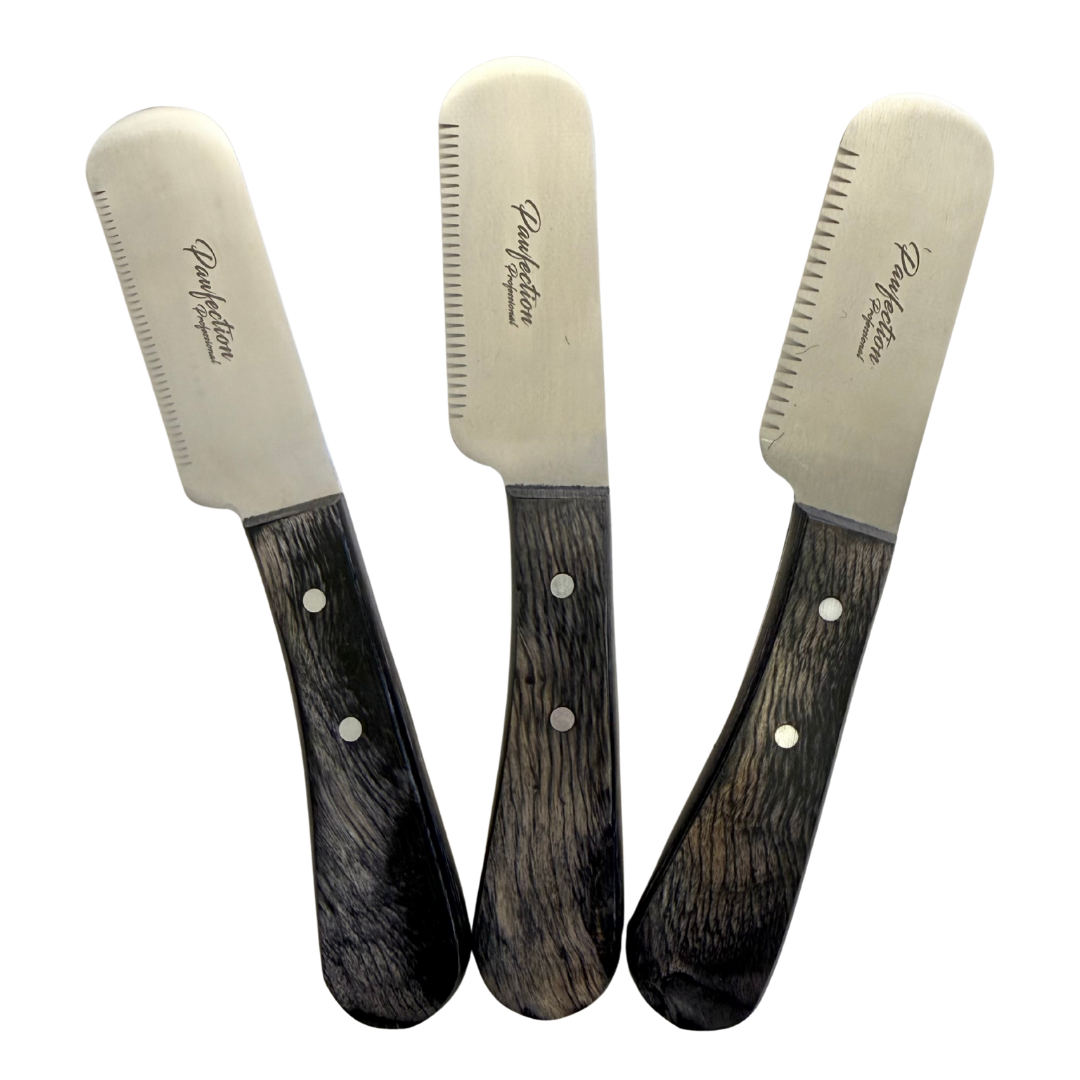 Pawfection Professional Carding Knife Set of 3
