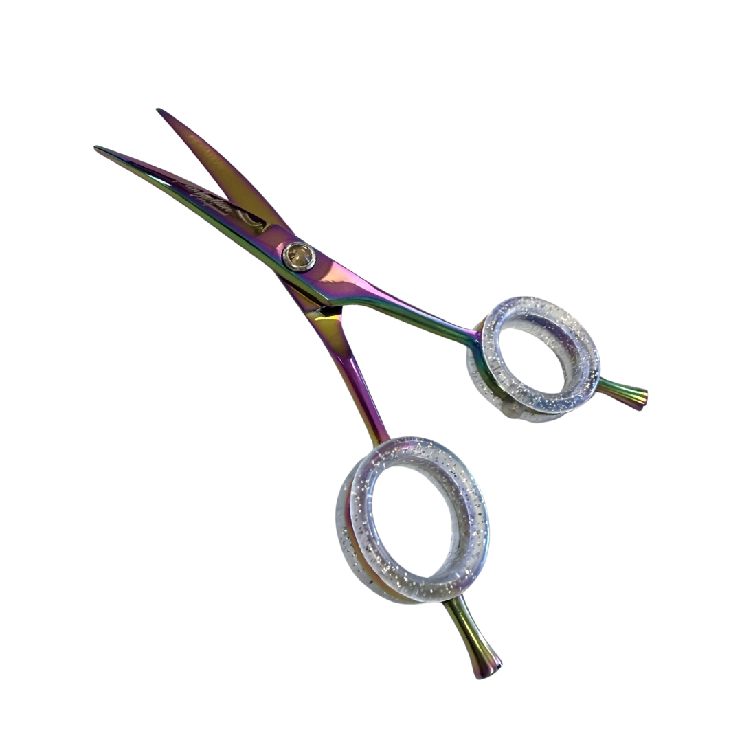 Pawfection Professional 5" Multicolor with Yellow Gem Mini Shears