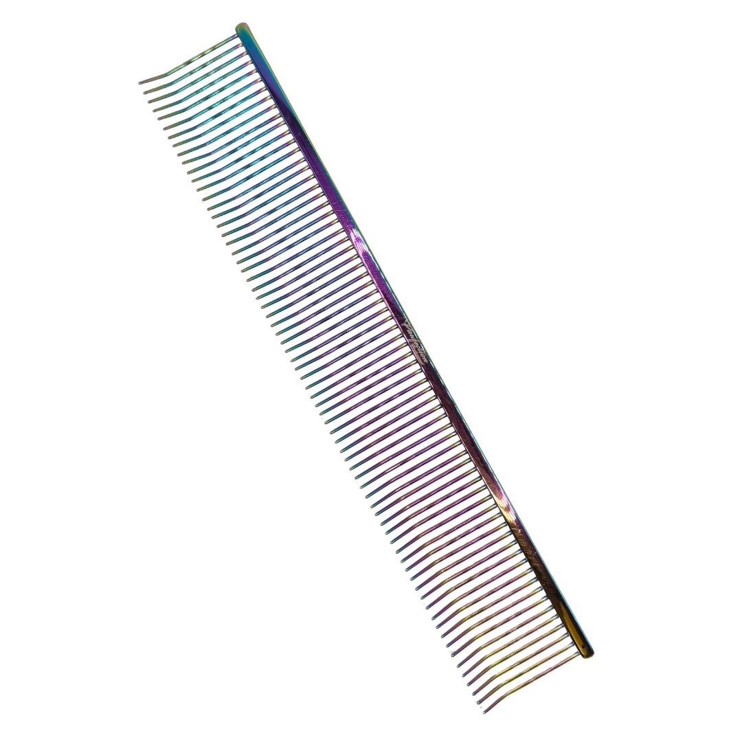 8.5" Pawfection Professional Bent Tip Titanium Comb