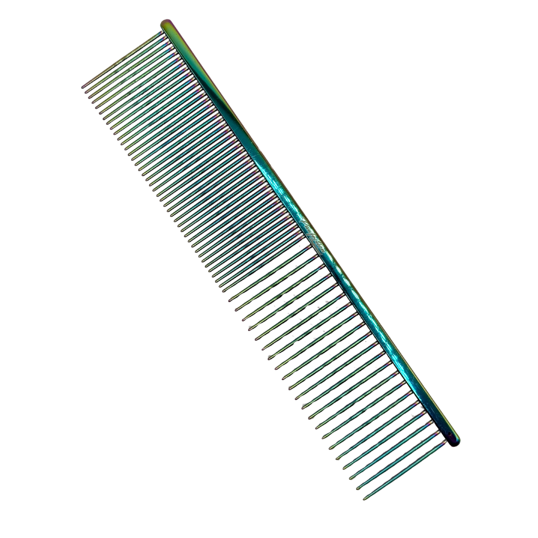 7" Pawfection Professional Coarse/Fine Titanium Comb