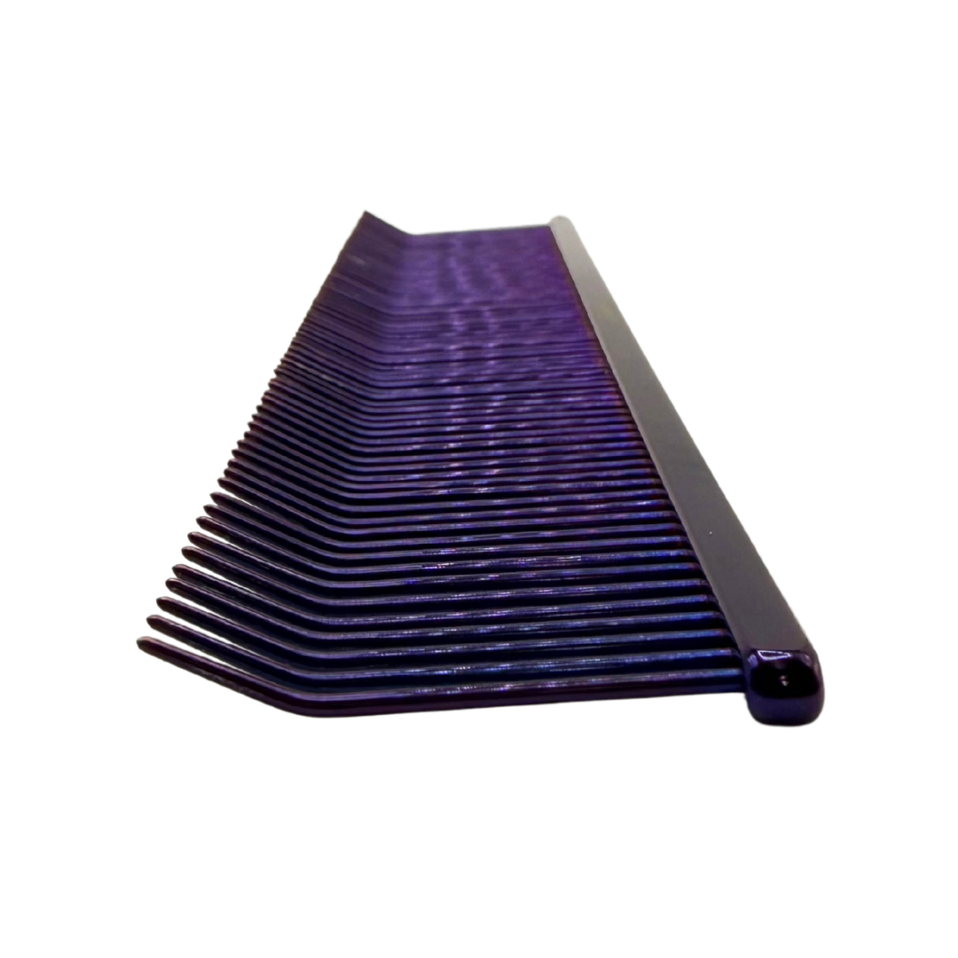 8.5" Pawfection Professional Bent Tip Titanium Comb