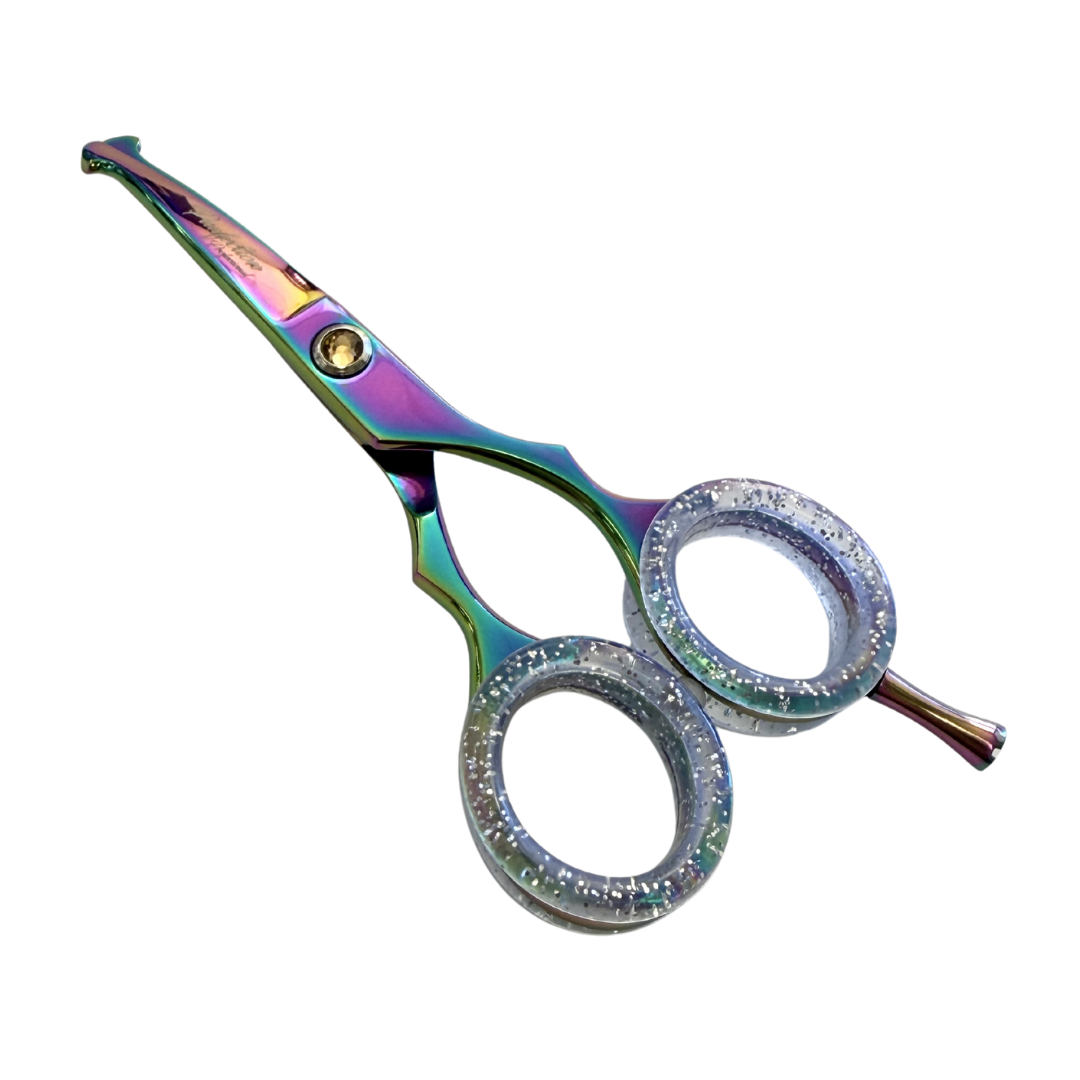 Pawfection Professional 5" Multicolor with Yellow Gem Mini Shears