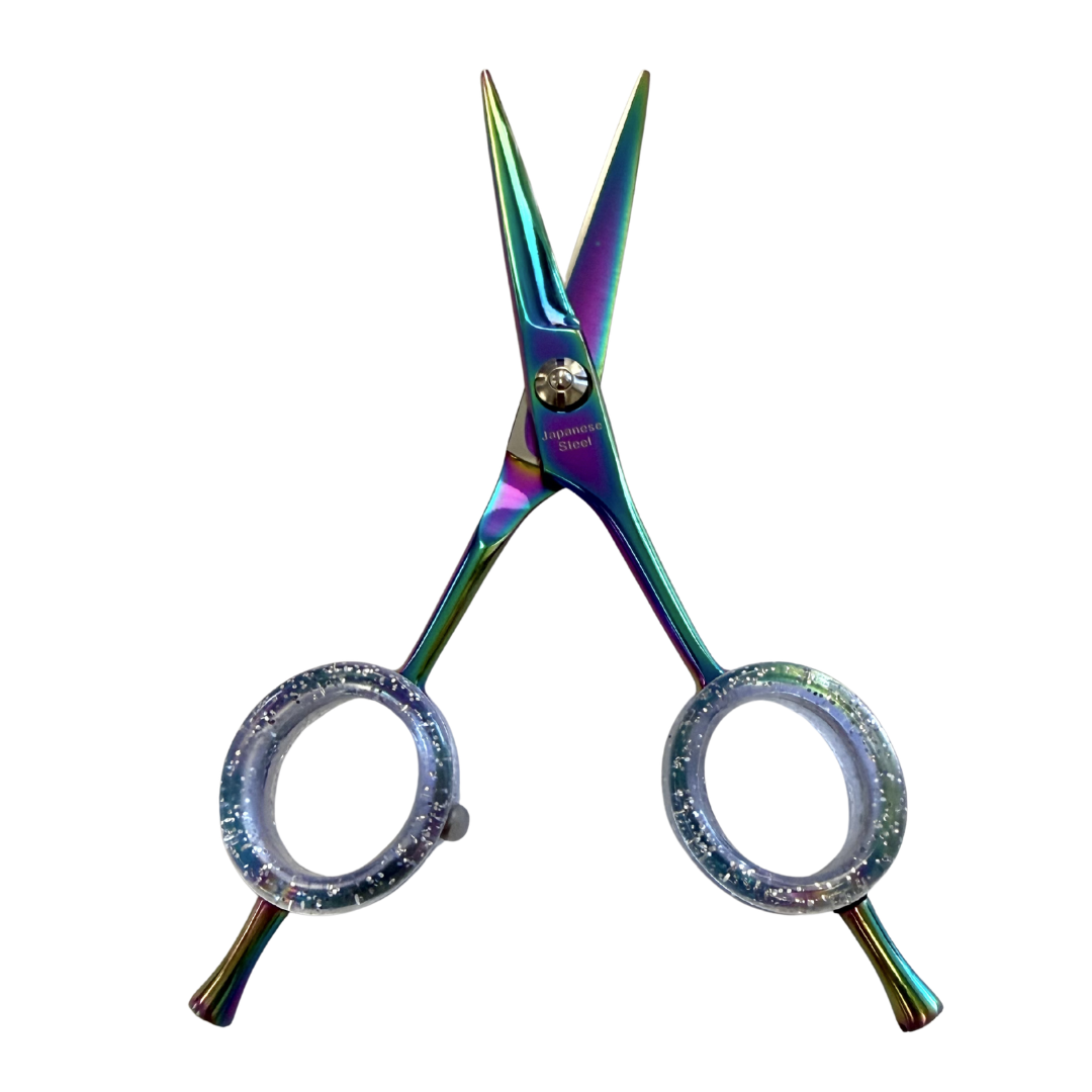 Pawfection Professional 5" Multicolor with Yellow Gem Mini Shears