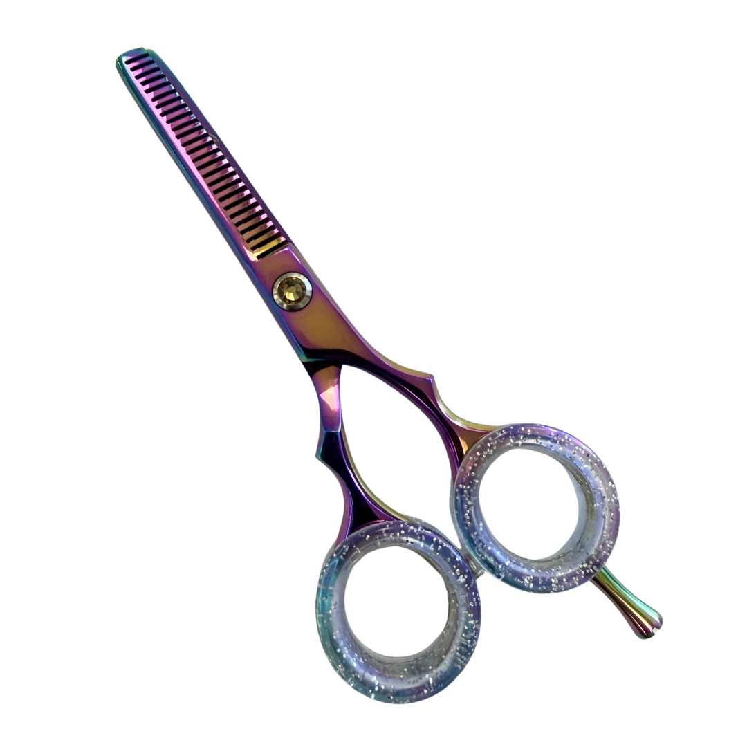 Pawfection Professional 5" Multicolor with Yellow Gem Mini Shears