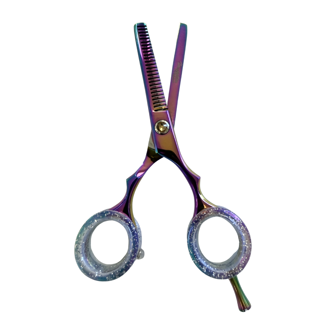 Pawfection Professional 5" Multicolor with Yellow Gem Mini Shears